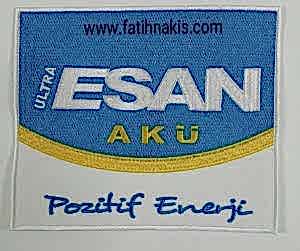 esan akü logo nakış arma işleme