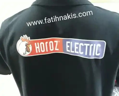 Tişört üzerine firma logo baskısı